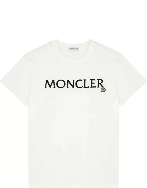 Moncler Logo-embroidered Cotton T-shirt - White
