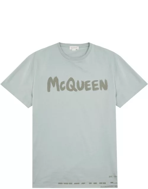 Alexander Mcqueen Logo-print Cotton T-shirt - Grey