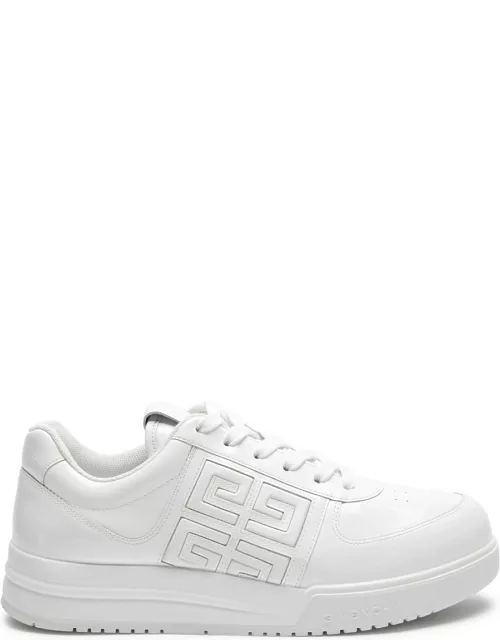 Givenchy G4 Glossed Leather Sneakers - White