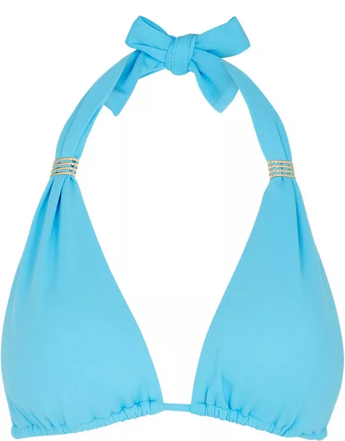 Melissa Odabash Grenada Halterneck Bikini Top, Bikini Top, Blue