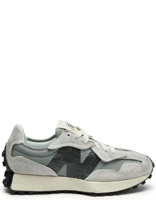 New Balance 327 Panelled Nylon Sneakers, Sneakers, Grey, Lace-up Front