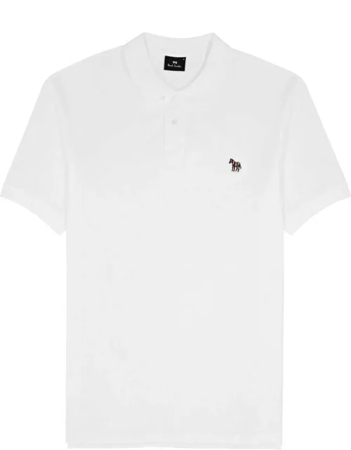 PS Paul Smith Logo Piqué Cotton Polo Shirt - White