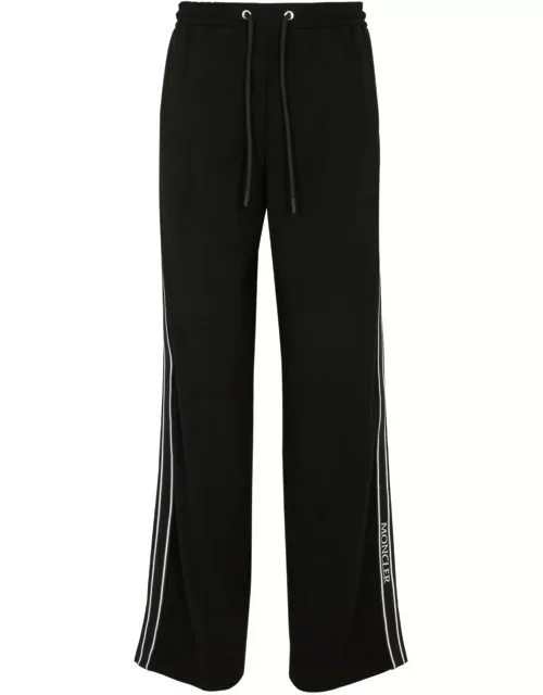 Moncler Logo-trimmed Jersey Sweatpants - Black
