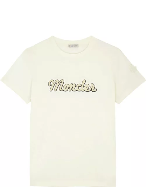 Moncler Printed Cotton T-shirt - Off White
