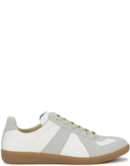 Maison Margiela Replica Panelled Leather Sneakers - White