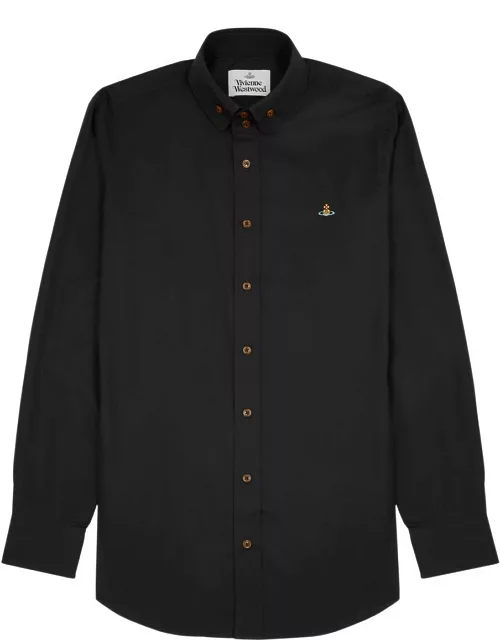 Vivienne Westwood Krall Logo-embroidered Cotton Shirt - Black