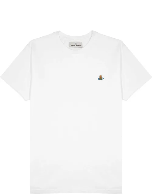Vivienne Westwood Logo-embroidered Cotton T-shirt - White