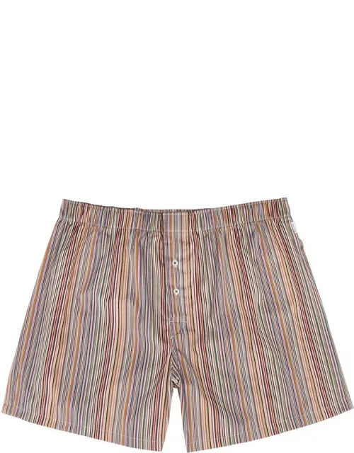 Paul Smith Striped Cotton Boxer Shorts - Multicoloured
