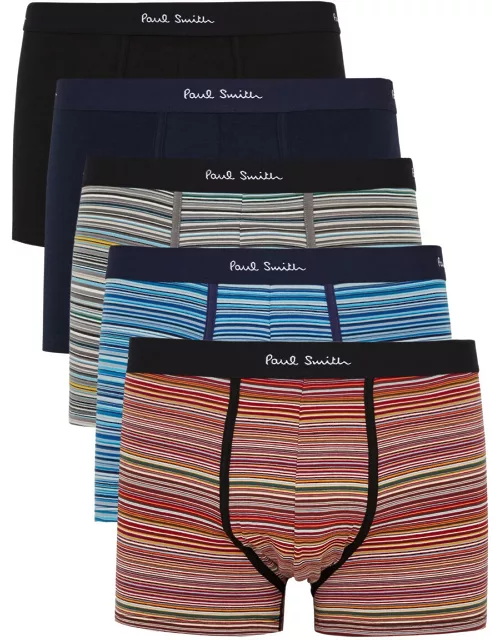 Paul Smith Stretch-cotton Trunks - set of Five - Multicoloured