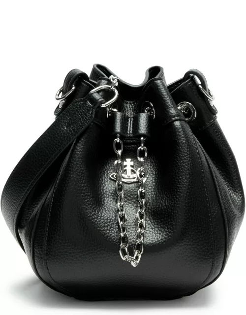 Vivienne Westwood Chrissy Small Vegan Leather Bucket Bag, Bag, Black