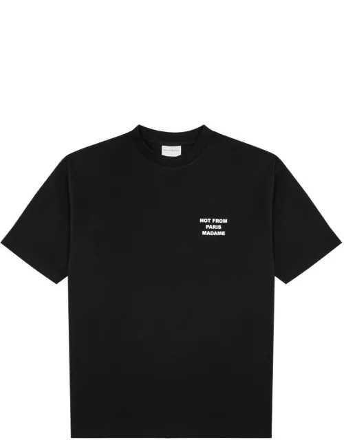 DRÔLE DE Monsieur Nfpm Printed Cotton T-shirt - Black