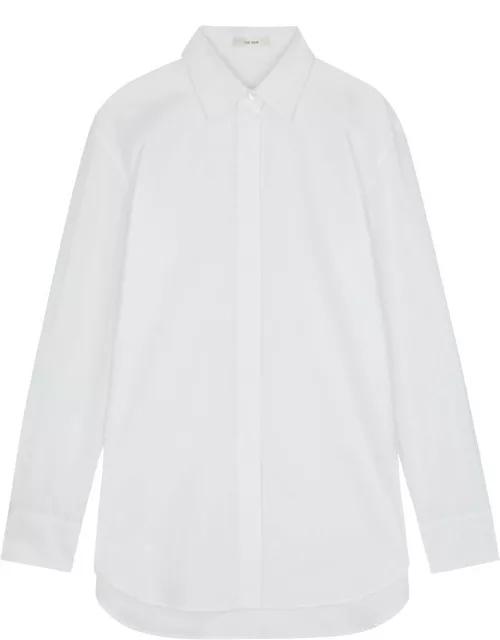 The Row Derica Cotton-poplin Shirt - White
