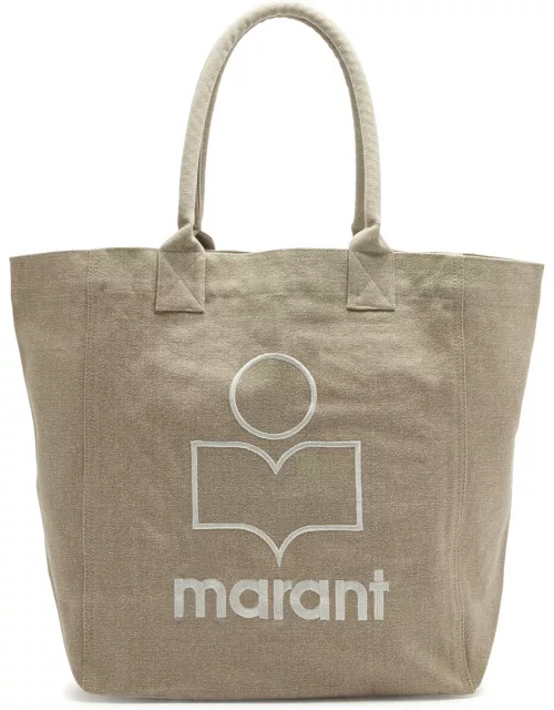 Isabel Marant Yenky Logo-embroidered Canvas Tote - Beige