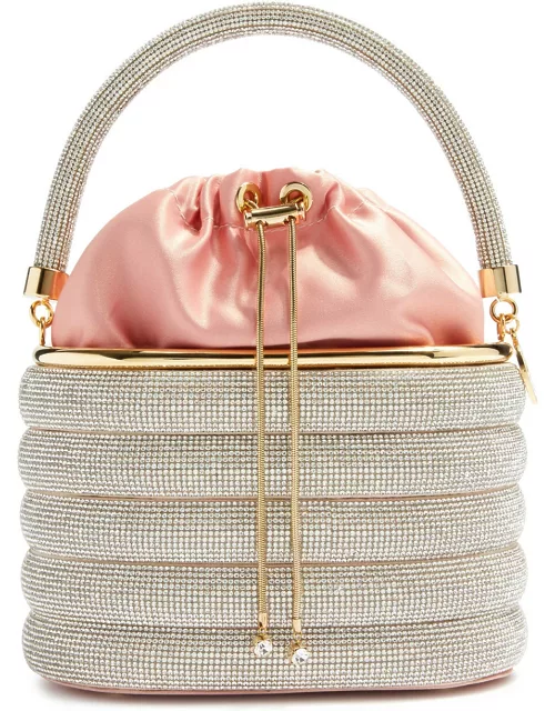 Rosantica Holli Favilla Crystal-embellished top Handle bag - Pink