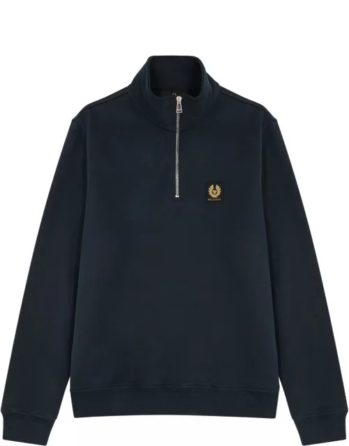 Belstaff Half-zip Cotton Sweatshirt - Navy