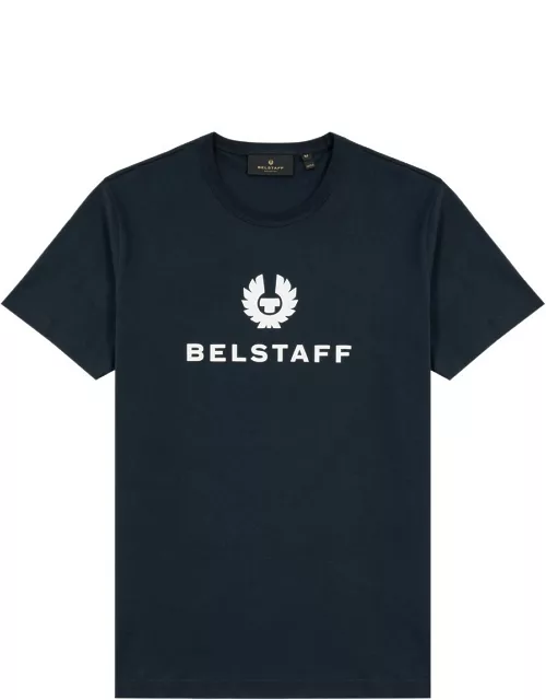 Belstaff Logo-print Cotton T-shirt - Navy