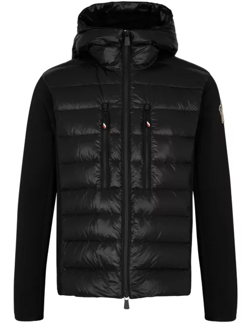Moncler Grenoble Après-Ski Knitted and Quilted Shell Jacket - Black