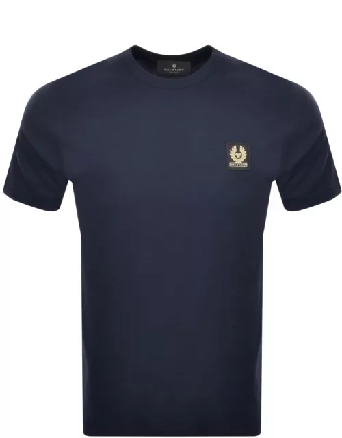 Belstaff Short Sleeve Logo T Shirt Navy