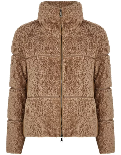 Moncler Segura Quilted Fleece Jacket - Camel - 0 (UK 8 / S)