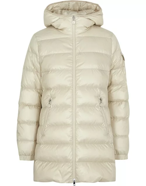 Moncler Glements Hooded Quilted Shell Coat - Ivory - 0 (UK 8 / S)