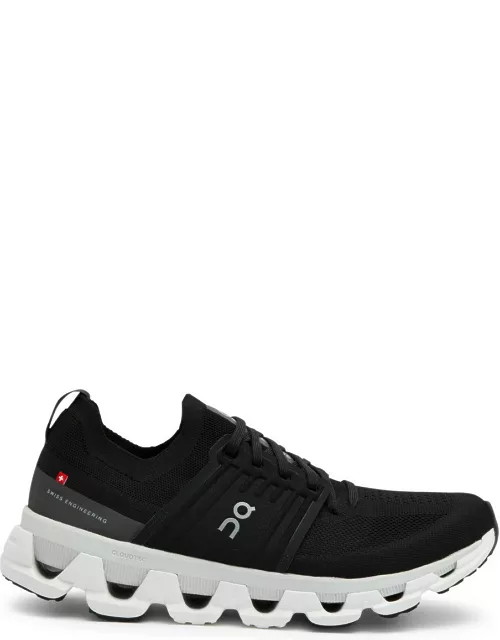 ON Running Cloudswift 3 Panelled Mesh-knit Sneakers - Black - 11, on Running Trainers, Rubber