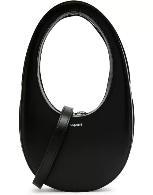 Coperni Swipe Mini Leather top Handle bag - Black