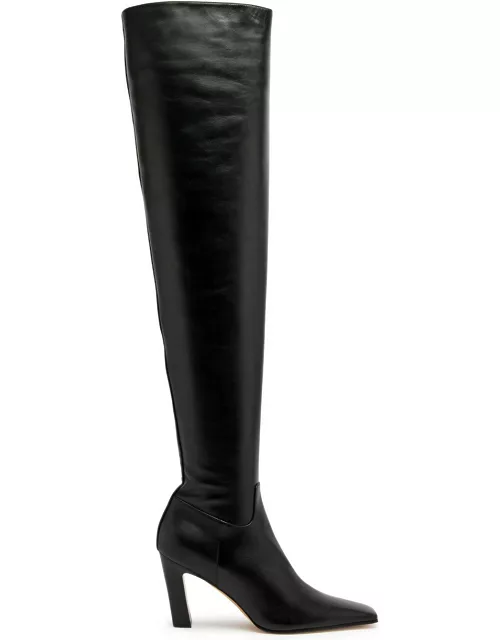 Khaite Marfa 90 Leather Knee-high Boots - Black