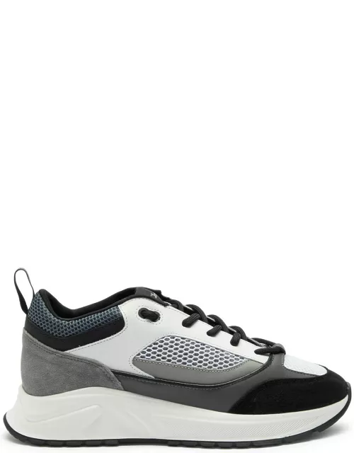 Cleens Essential Runner Panelled Mesh Sneakers - Grey