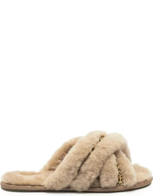 Ugg Scuffita Shearling Slippers, Slippers, Slip on, Leopard