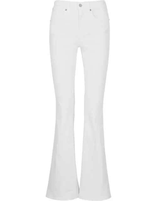 Veronica Beard Beverly Skinny Flared-leg Jeans - White