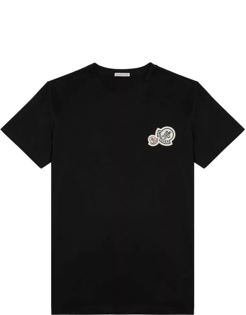 Moncler Logo Cotton T-shirt - Black