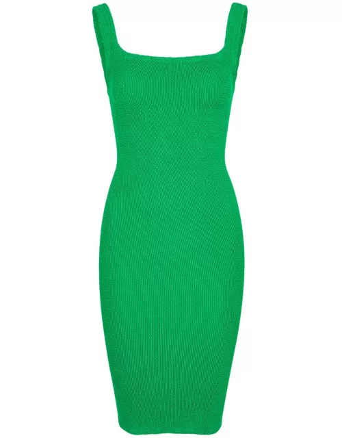 Hunza G Seersucker Tank Dress - Green - One