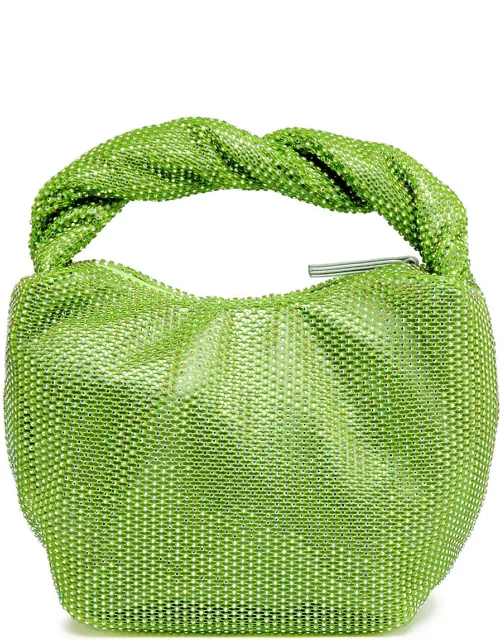 Stine Goya Ziggy Mini Embellished Satin top Handle bag - Lime