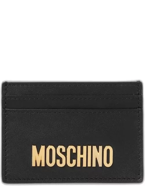 Moschino Couture credit card holder in grained leather