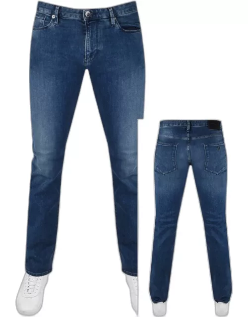 Emporio Armani J45 Regular Jeans Mid Wash Blue