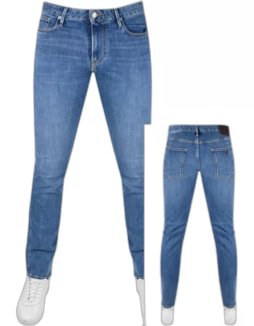 Emporio Armani J06 Slim Jeans Light Wash Blue