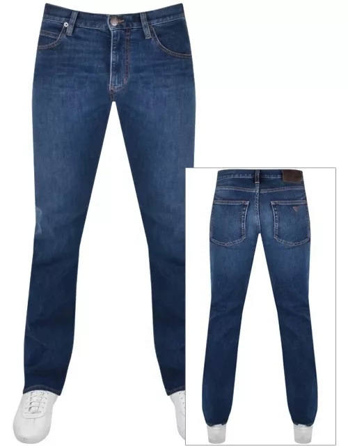 Emporio Armani J21 Regular Jeans Mid Wash Navy