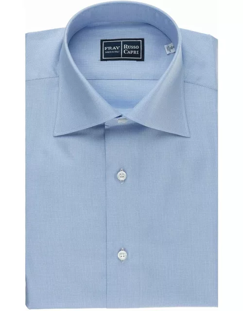 Fray Regular Fit Shirt In Light Blue Oxford Cotton