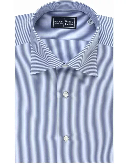 Fray Regular Fit Shirt With Light Blue And White Stripe