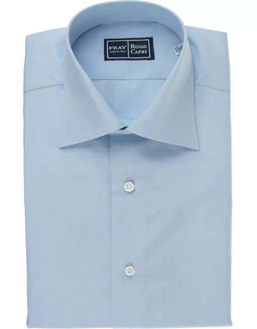Fray Regular Fit Shirt In Light Blue Popeline