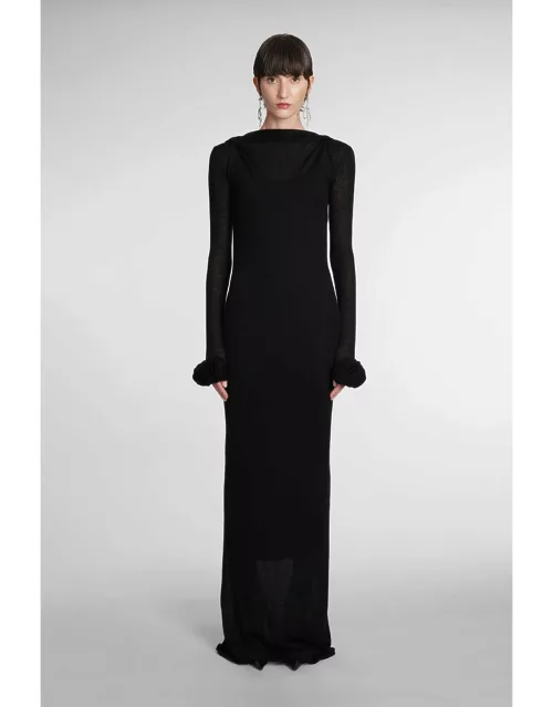 Blumarine Dress In Black Viscose