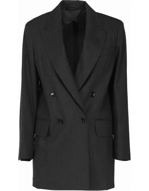 Max Mara Double Breasted Blazer In Wool Blend