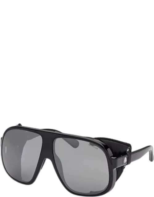 Moncler ML020605C Large Sunglasses Black