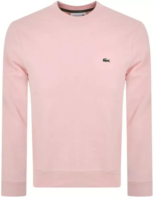 Lacoste Crew Neck Sweatshirt Pink