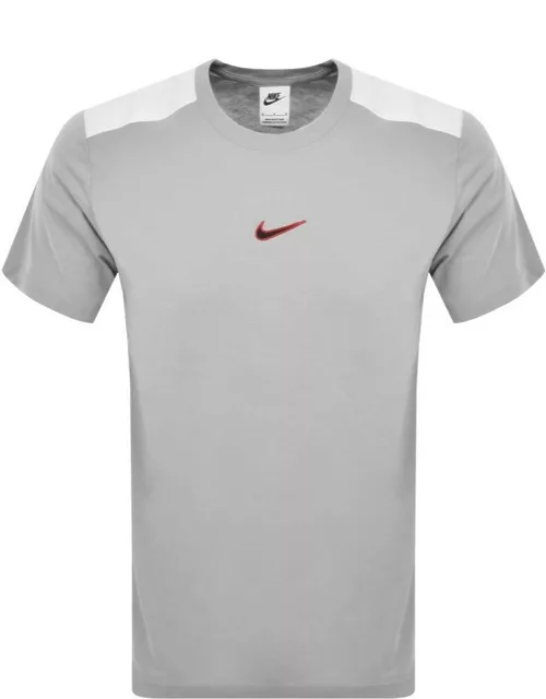 Nike Swoosh Logo T Shirt Grey