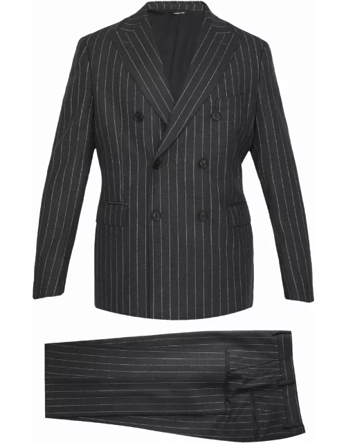 Pinstriped twopiece suit