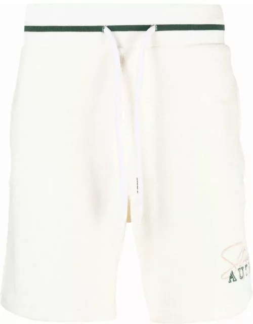 White sport shorts with Staple embroidery
