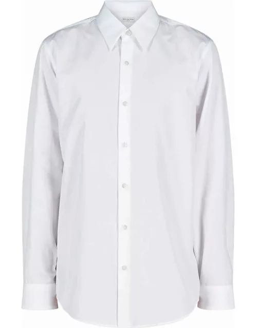 White fitted shirt in cotton