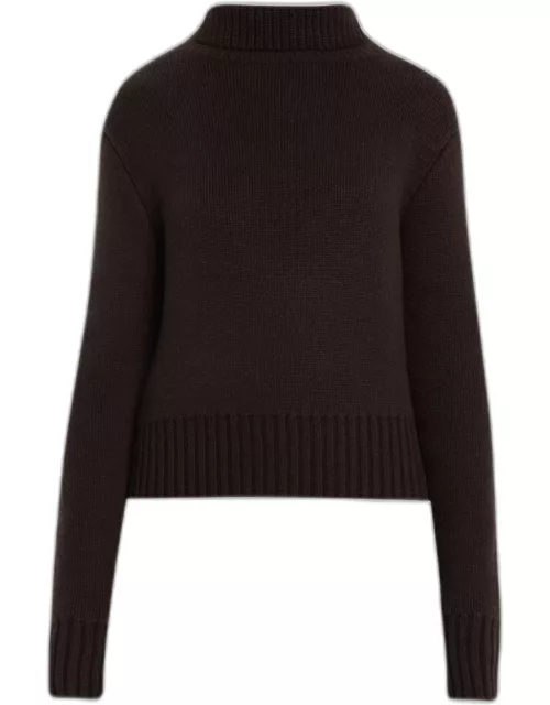 Jovie Cashmere Boxy Turtleneck Sweater