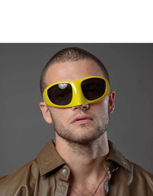 The Mask Sunglasses in Yellow